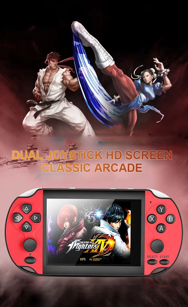 1200 IN 1 Retro Game Console 3.5 Inch Screen 16-bit Portable Pocket TV Game Console AV Out Mini Handheld Player For Kids Gift