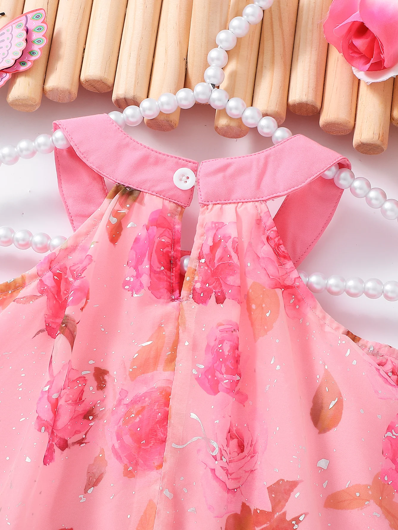 Girls Rose Tulle Party Dress 5