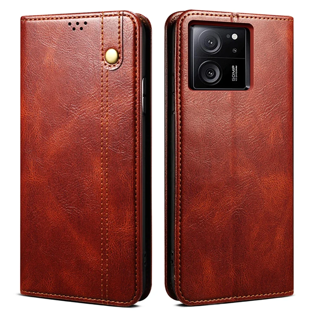 Flip Case Per Xiaomi 13 T Pro 5G Magnetic Leather Book Funda Per Xiaomi 14 Pro Luxury Cover Mi14 Mi 13 T 13 T Pro Wallet Cover