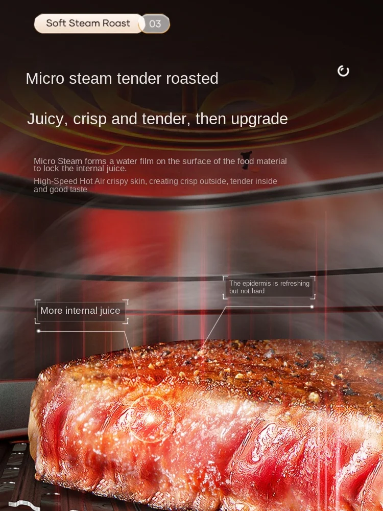 Midea Air Fryer Kitchen Appliances Home Intelligent Multi-Function Large Capacity Fried Electric Fries Electric Oven 6