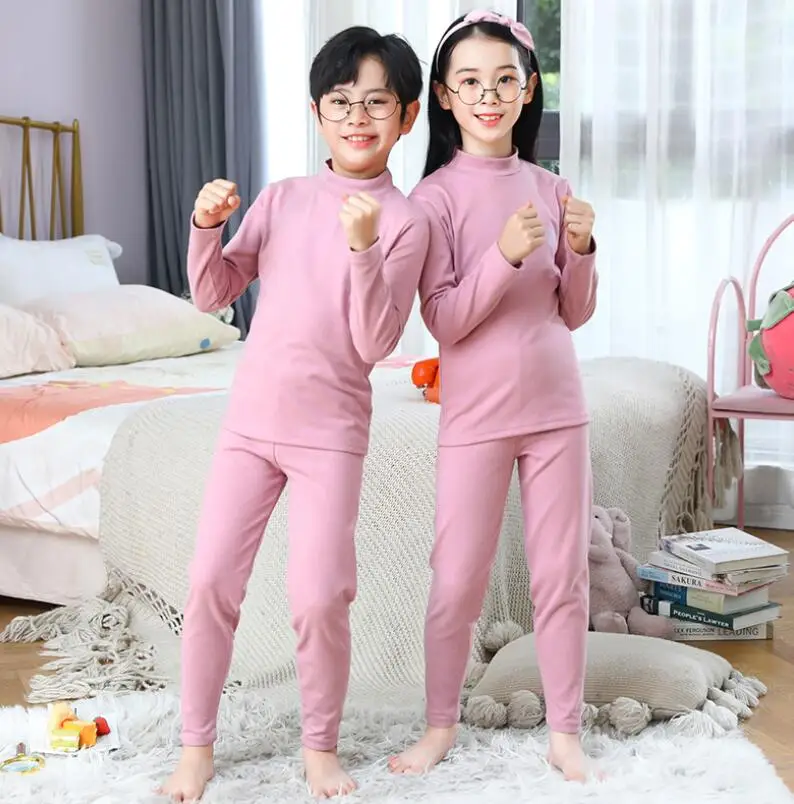 Spring Baby Boy Girls Sleepwear Children Turtneckle Quality Pyjamas Pijamas Cotton Nightwear Homewear Clothes Sets Kids Pajamas best Sleepwear & Robes Sleepwear & Robes