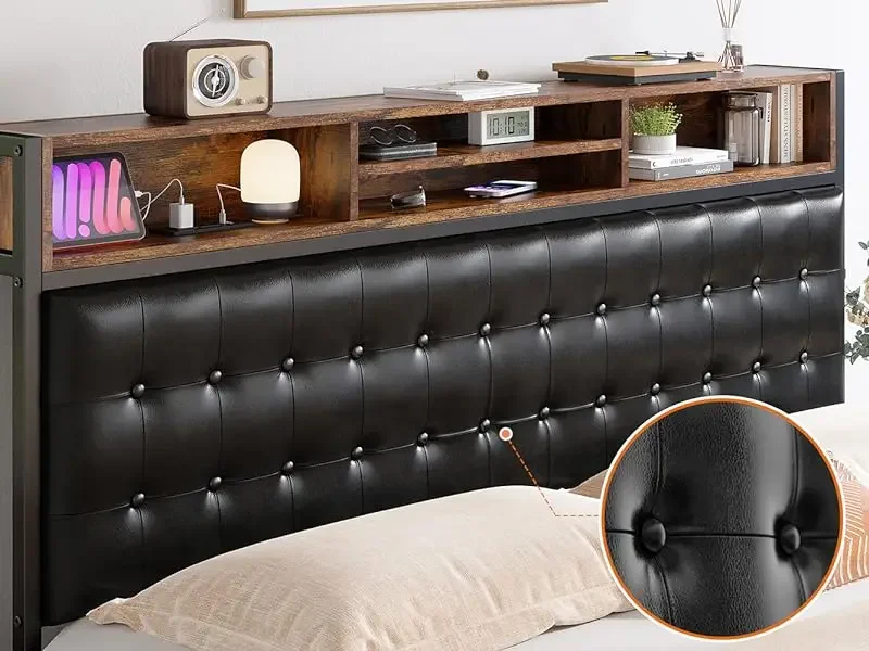 Classical Button Upholstered Headboard