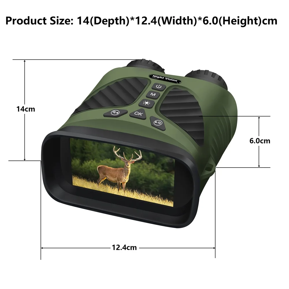 Sa1a6be5cbc1e455a8ecf1d6f2e6fe2ccs DT39 2.5K UHD 40M pikseli lornetka 10-krotny optyczny 8-krotny Zoom cyfrowy widzenie nocne z wykorzystaniem podczerwieni 300M do polowania na kemping