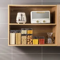 1pc Clear Food Storage Box,Food Storage Container With Lid, Plastic Kitchen And Pantry Organization Canisters 4