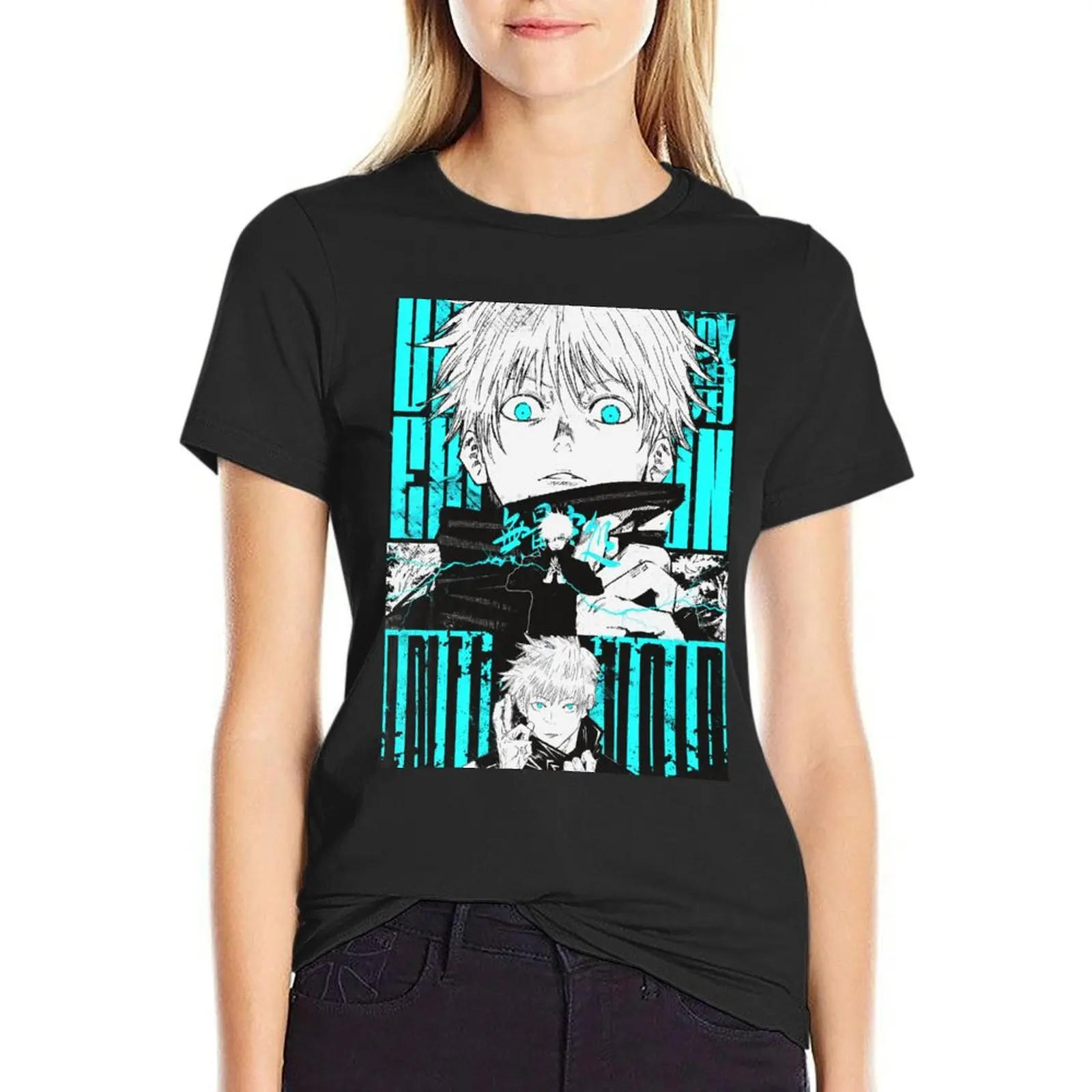 

Gojo Satoru T-shirt lady clothes vintage clothes cute tops t shirts for Women graphic
