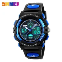 SKMEI Digital Quartz Watch for Girl Boy Military Clock Children Sports Electronic Dual Display Waterproof Kids Wristwatches 1163