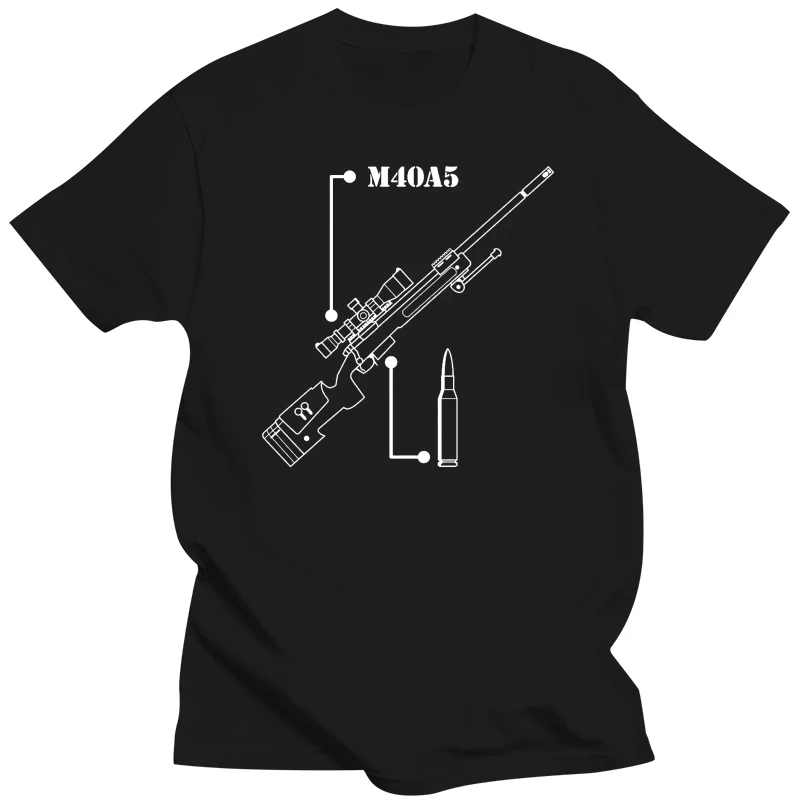 

m40a5 Sniper Rifle WarZone Edition Army Green T Shirt m40 Marksman Shooter BF4 New T Shirts Funny Tops Tee New Unisex Funny Tops