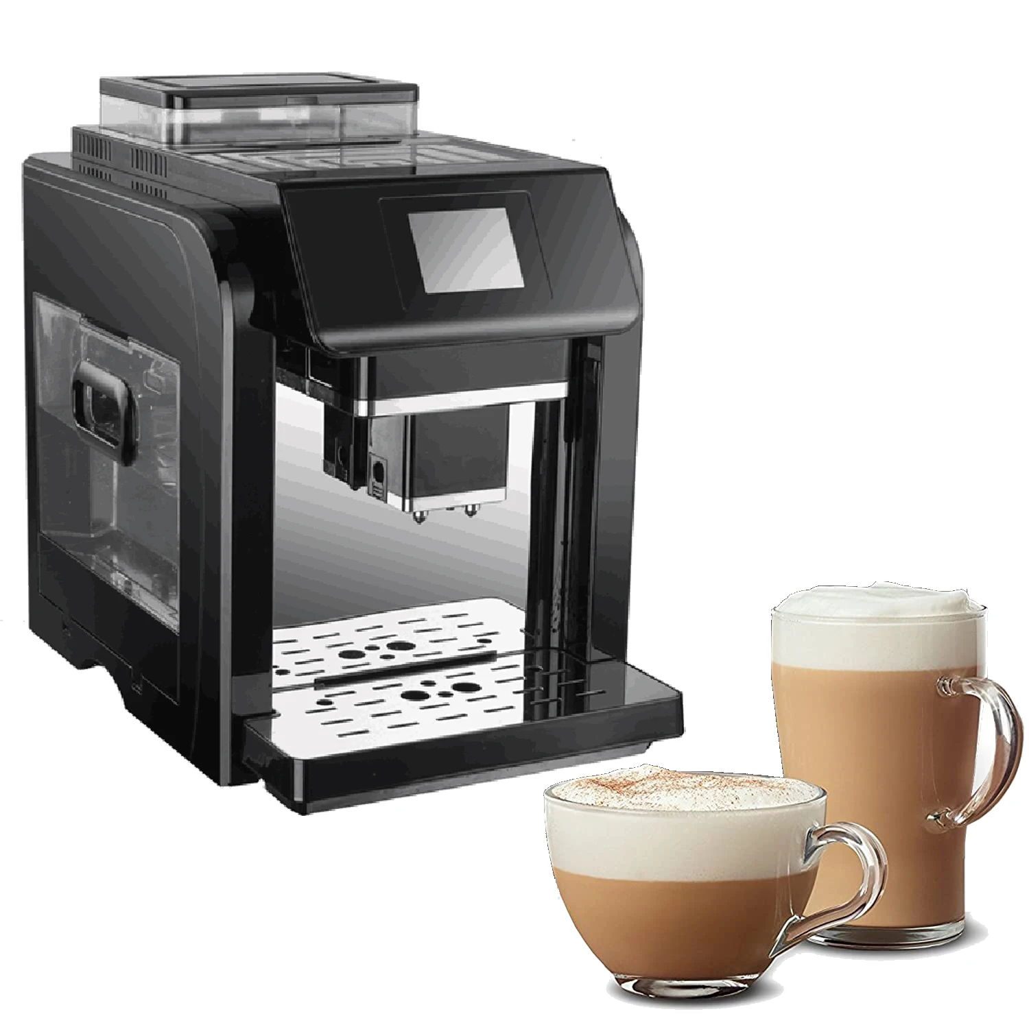 

Wholesale Commercial Grinder Coffee and Tea Maker Machine 2 Cups Full Automatic coffee Machine