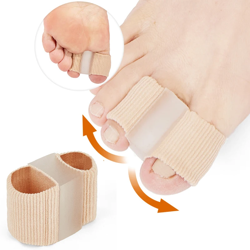 

Fabric Toe Finger Straightener Hammer Toe Separator Splint Wraps Foot Stretcher Care Tool Valgus Corrector Bandage Toe