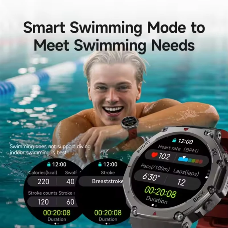 2026 New Military GPS Professional Waterproof Outdoors Smart Watch 466*466 AMOLED HD Display Sports Men Durable Stylish Senior