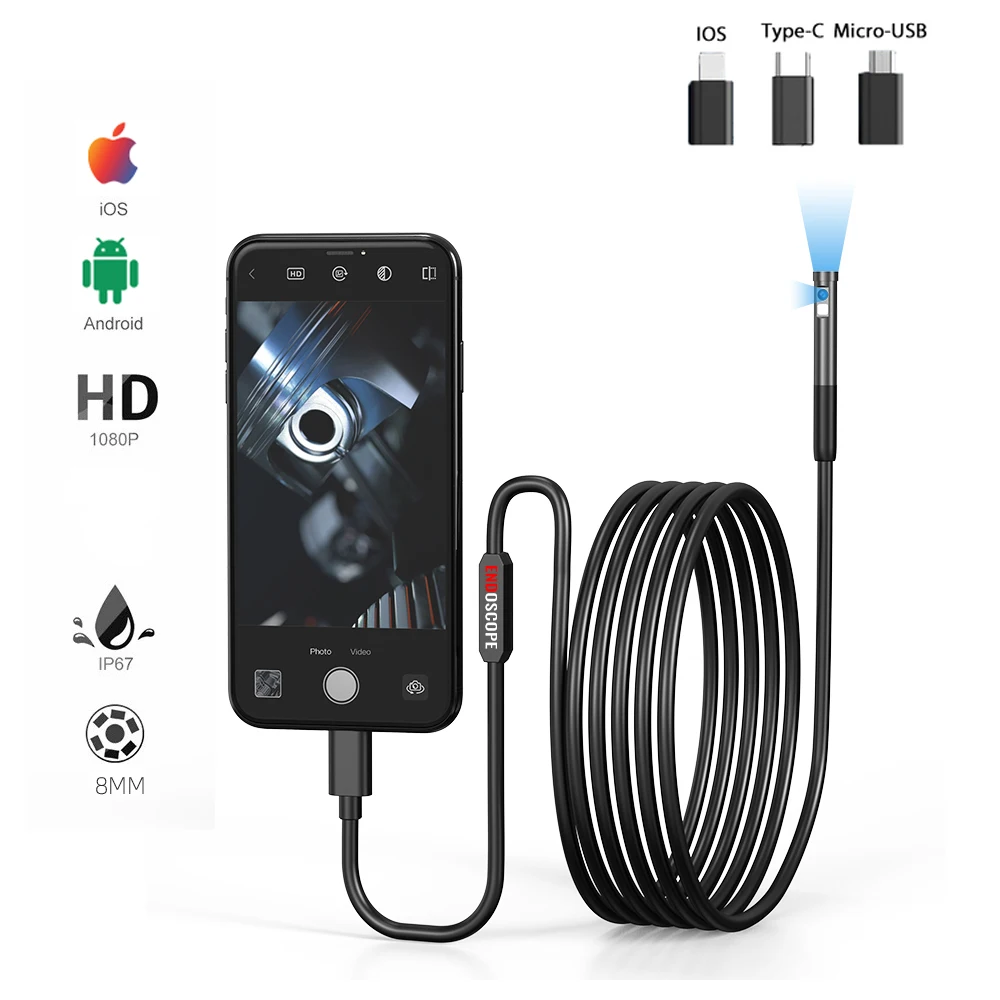 Endoscope Inspection Camera Android Inspection Camera Endoscope Ios