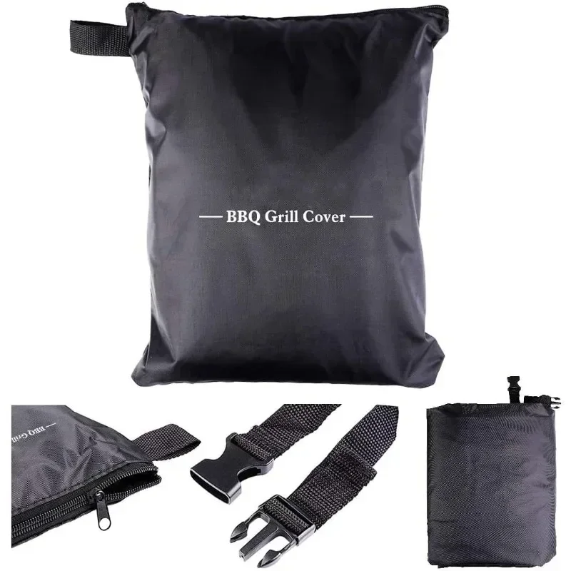 600D Oxford Cloth BBQ Cover Outdoor Dust Waterproof Rain Heavy-Duty Grill Cover Anti UV Duty Weber Heavy Protective Grill