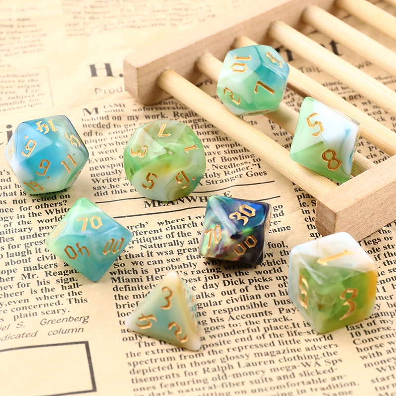 ٸü 7-ֻ  ҿ뵹-DND ֻ Ʈ, RPG/MTG D4 D6 D8 D10 D % D12 D20 ֻ  7 /Ʈ,  Ƽ  
