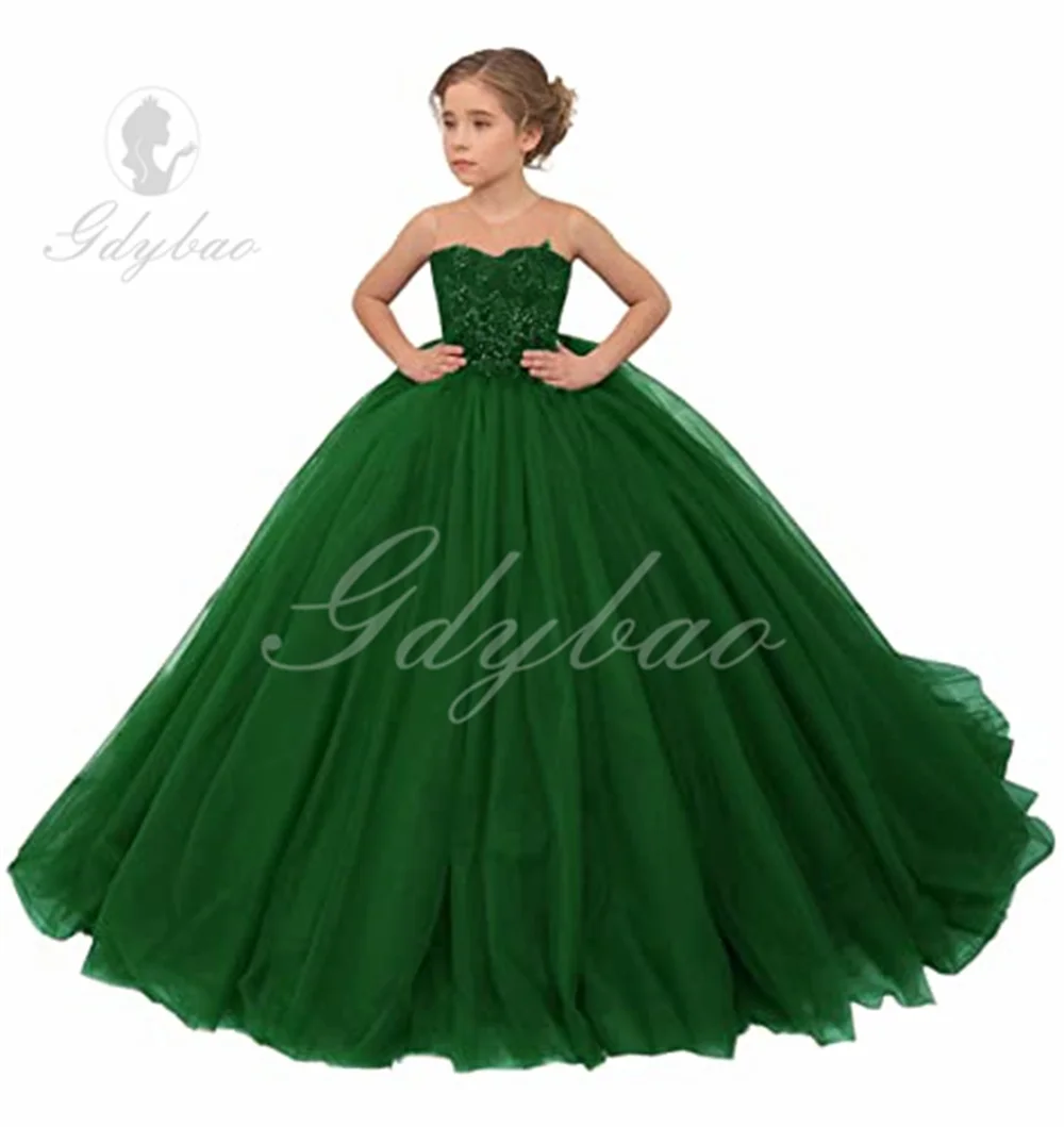 Vestido Menina PSAISY Tule E Renda - Princesa Para Casamento E Festas, Tamanho 8