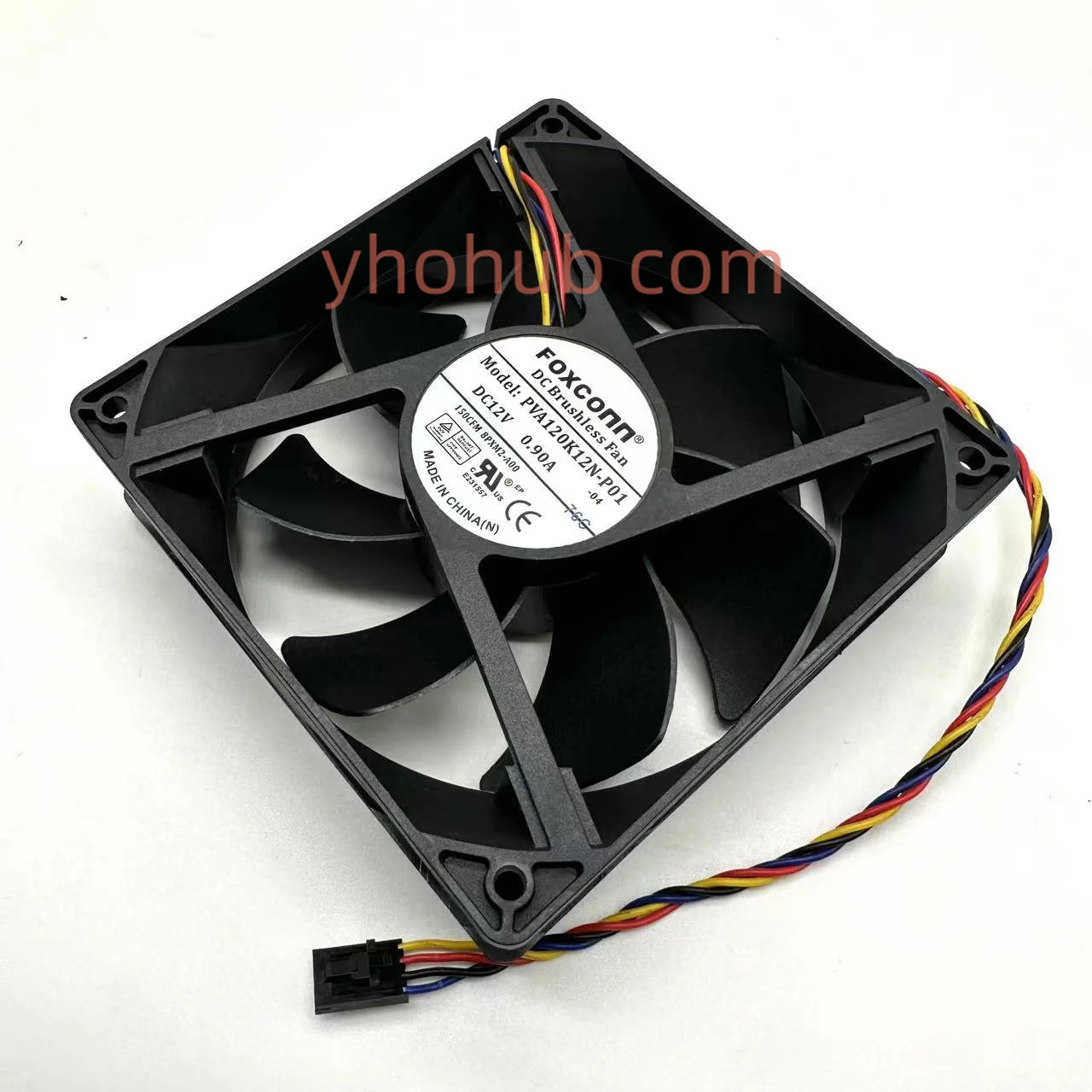 Foxconn Pva120k12n-p01 dc 12v 0.90a 120x120x38 mm Ventilador de Refrigeração do Servidor de Fios