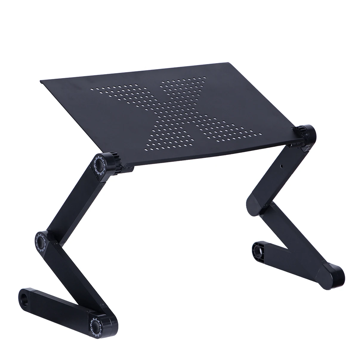 Foldable Laptop Aluminum Alloy Bed Table Breakfast Tray Portable Foldable Desk Serving Picnic Home Office Camping