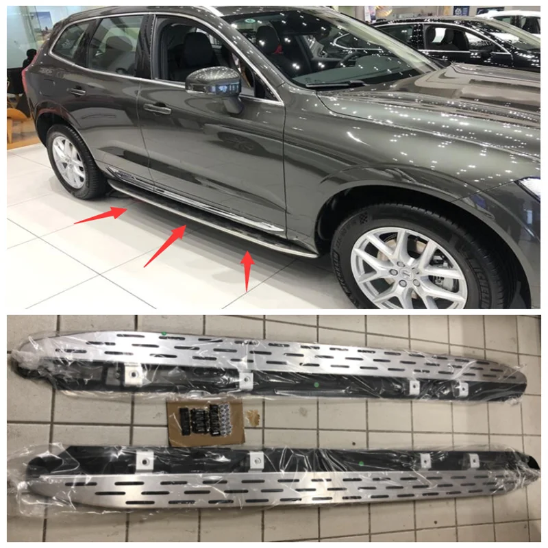 

Fits For Volvo XC40 XC60 XC90 2019 2020 2021 2022 2023 High Quality Aluminum Alloy Running Boards Side Step Bar Pedals