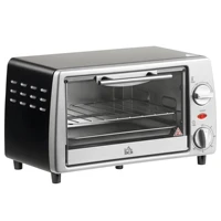 Homcom Four Électrique De Table 10 L 750W Température 230 ℃     36,5X26X22 cm Argent 1