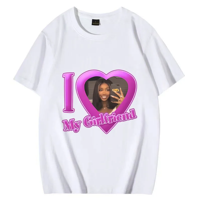 

I My Grilfriend SZA Vintage T - Shirt Men Women 90s Hip Hop streetwear plus size tops Short Sleeve 100% Cotton Unisex Tee Shirts