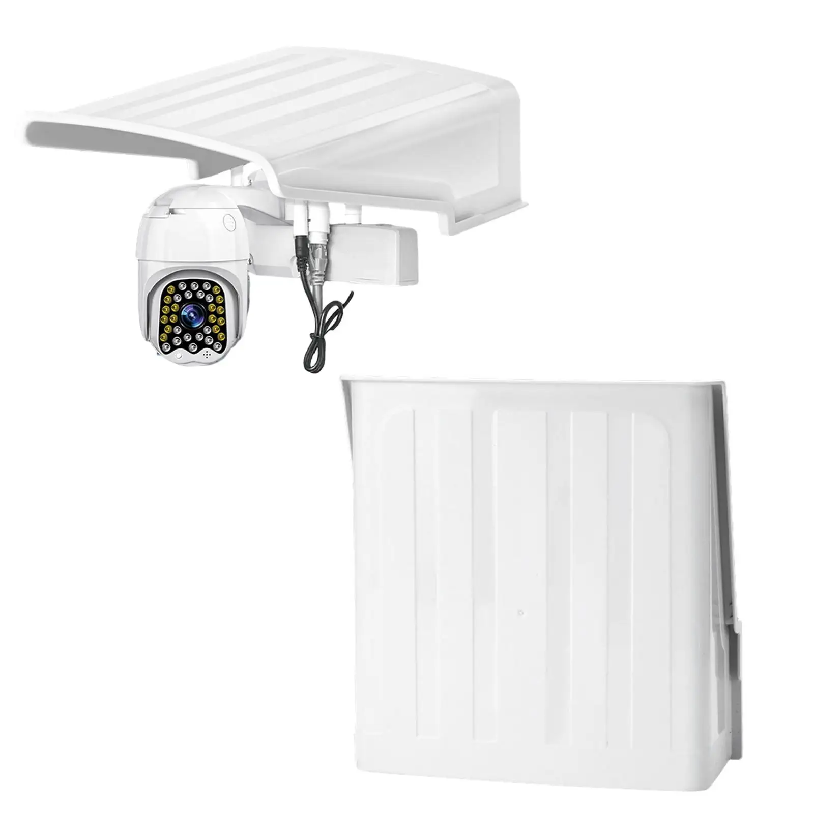Security Camera Cover Shield Protective Cap Sun Protector Snowproof Sun Rain Shade For Garden Outdoor Hotel Most Cameras Outside security camera cover
