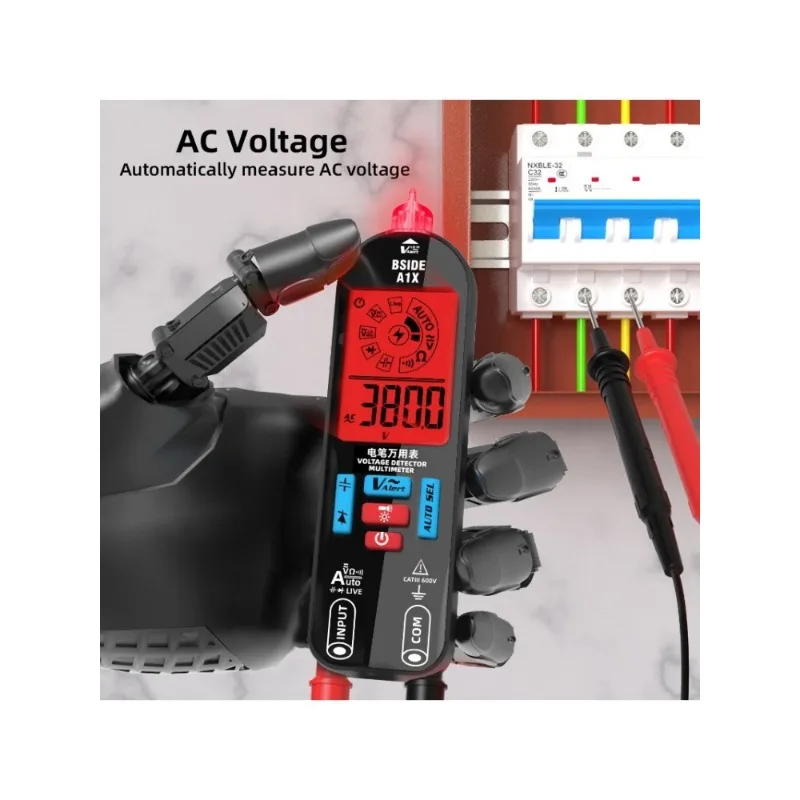 

Mini Smart Digital Electroprobe Multimeter Automatic Range Rechargeable Handheld Lithium Battery Electrician Tools Multimeters
