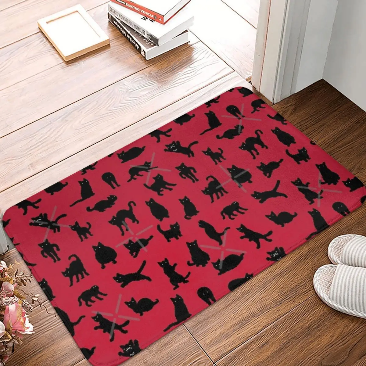 

Void Cats Pattern 40x60cm Carpet Polyester Floor Mats Mats Customizable Living Room Everyday