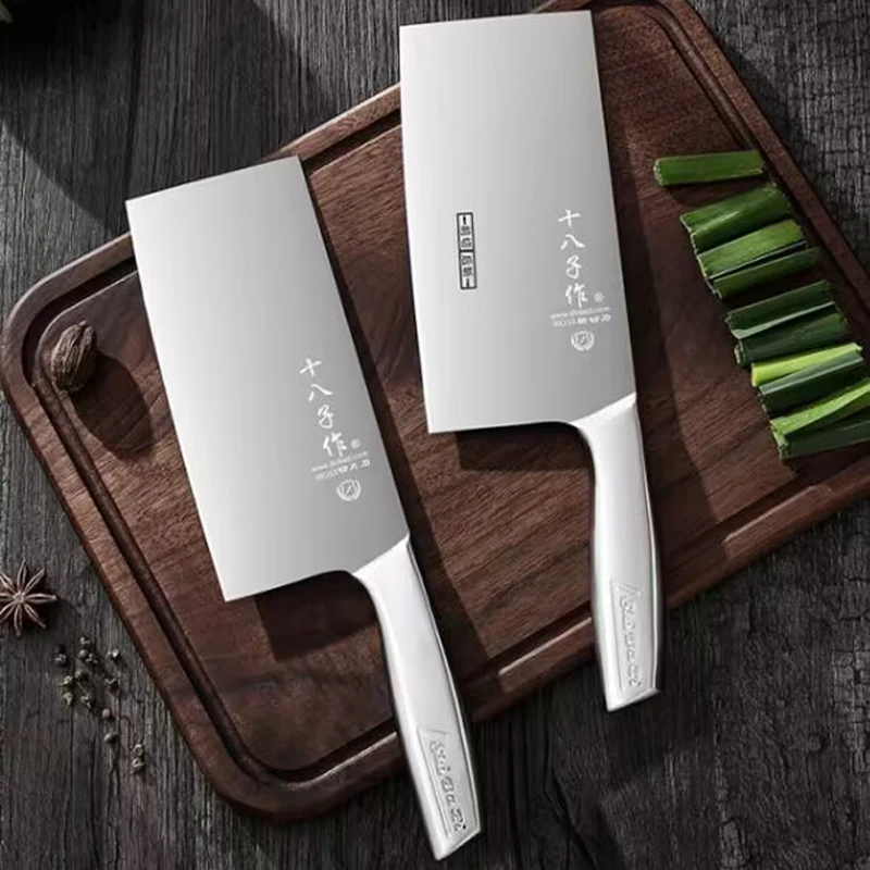 

Shibazi Kitchen Knife Stainless Steel Meat Cleaver Chopping Knife Chinese Style Vegetables And Meat Slicing Butcher Chef Knives