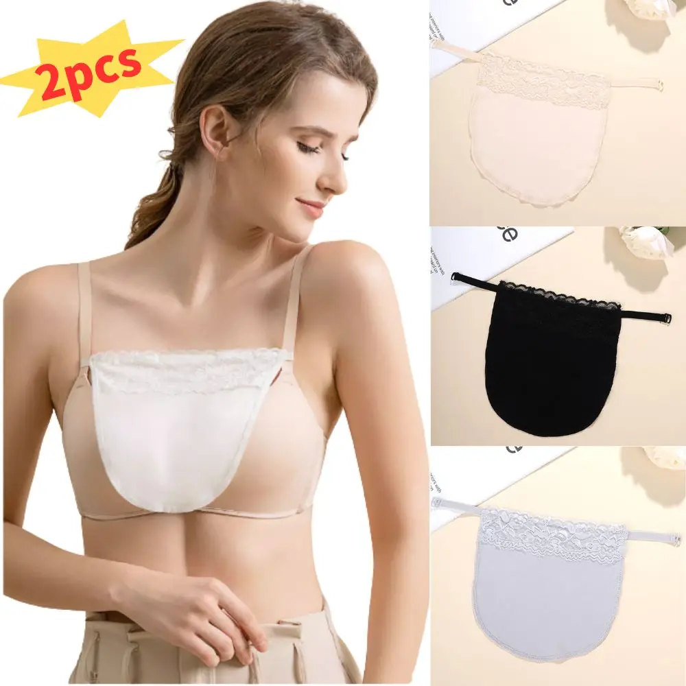 

New Women's Lace Cleavage Cover Up Camisole Breathable Invisible Women Easy Clip-on Lace Mock Camisole Bras Insert Fake Collar