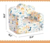 Cloud-Like Comfy Printed Kids Sofa Toddler Reading Chair with Washable Cover Carrying Handle 3