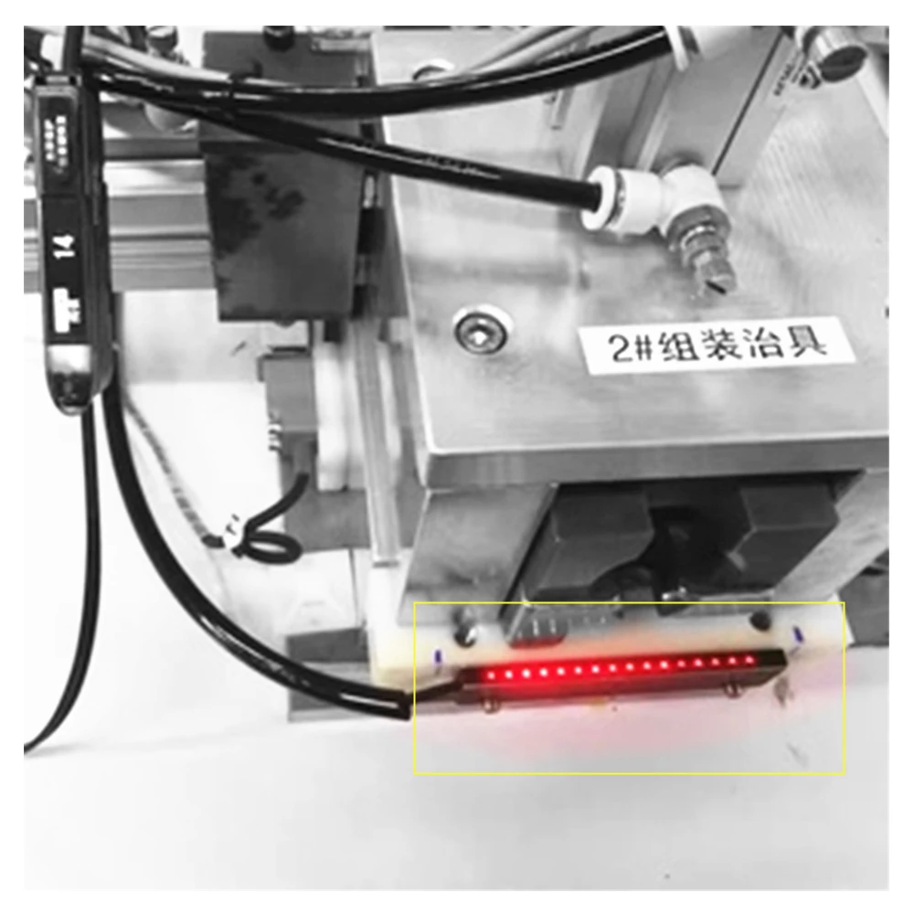 Licht Vorhang Matrix Optische Faser Sensor Schalter Bereich Scan Gitter Durch Strahl Diffuse Reflektierende Abstand 120/500mm Objekt 2mm – Detail 36