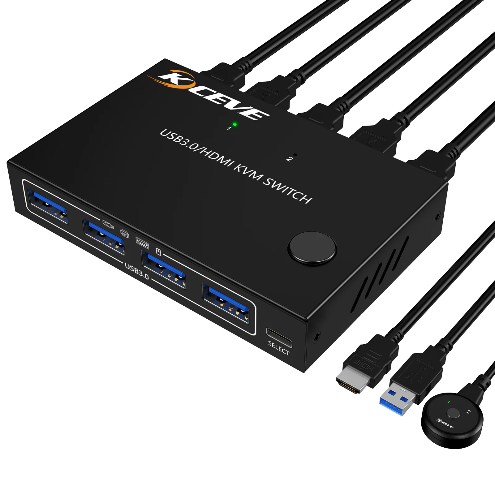 新品本物】 KCEVE HDMI KVM切替器 PC切替器 4入力1出力 4K@60Hz sai-dc.com