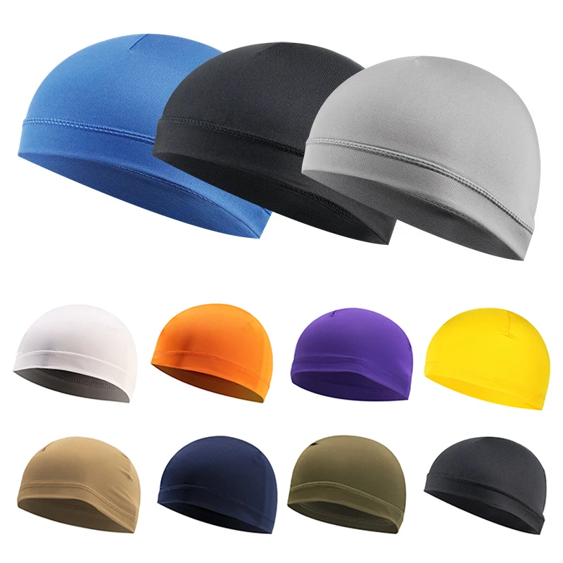 

Summer Unisex Quick-dry Breathable Hat Motorcycle Bicycle Helmet Inner Liner Cap Outdoor UV Protection Hat Balaclava Cycling Cap