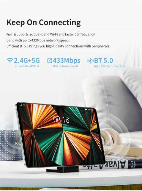 Tablette Android 11.6 de 11.0 pouces, 16 go, 1 to, Version globale, prise en charge du réseau – Image 5