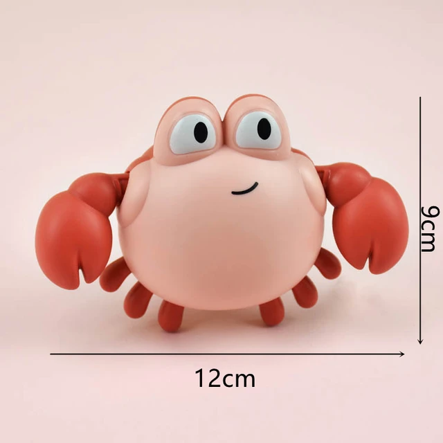 Cartoon Little Crab Baby Bath Toy Wind-up Clockwork Toys for Toddler Kids Bathroom Beach Swimming Shower Bathtub Toys 6