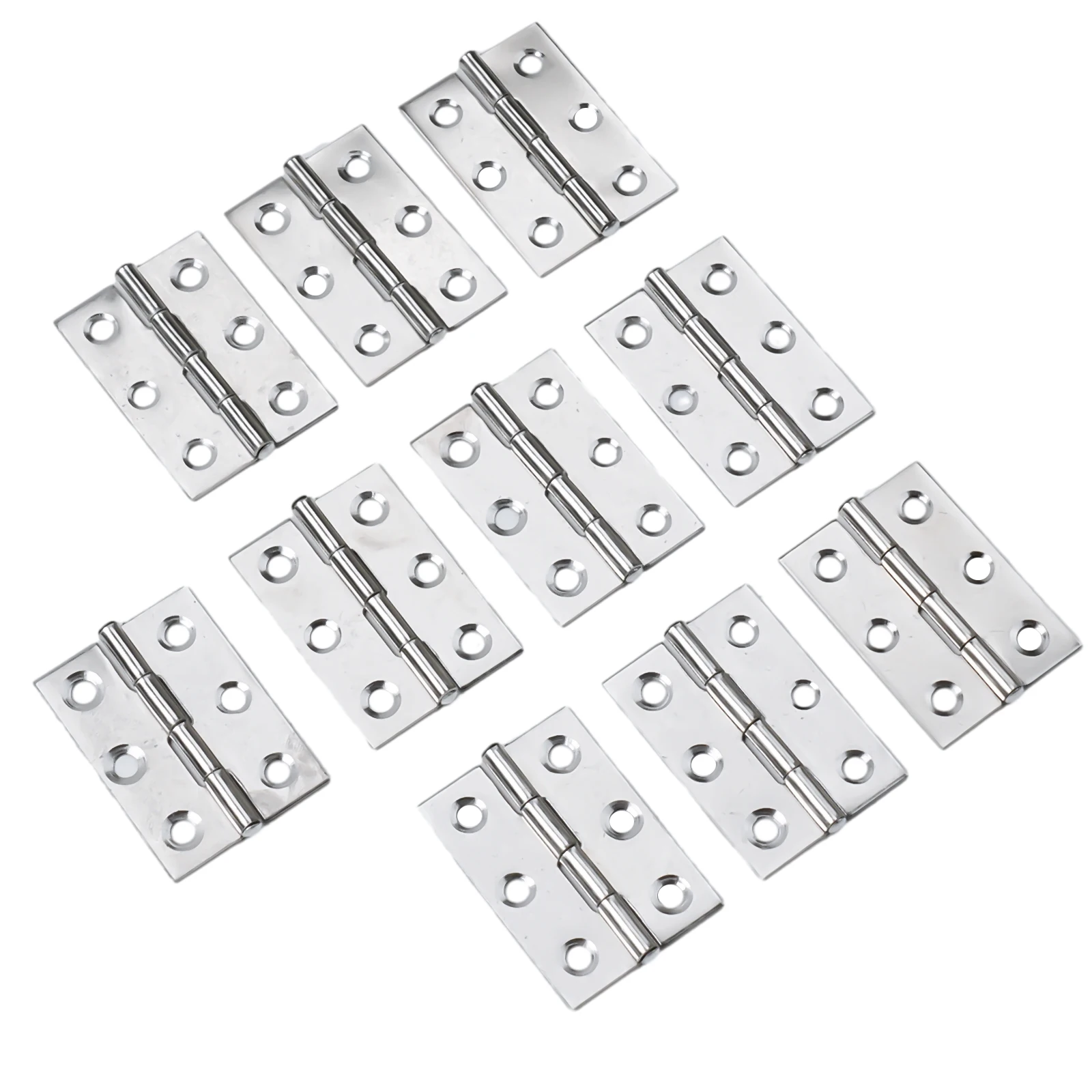 Description Picture 5 of item10pcs Stainless Steel Hinges Door Window Flat Hinges Cabinet Door Hinges Furniture Hardware Door Connector Accessories