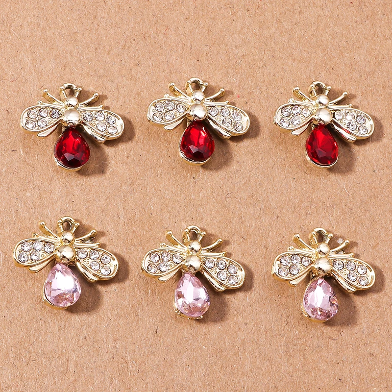 10 teile/los niedlichen Kristall Tier Charms Elefant Fisch Anhänger Charme für Schmuck Herstellung Halsketten Ohrringe DIY Handwerk liefert – Detail 8