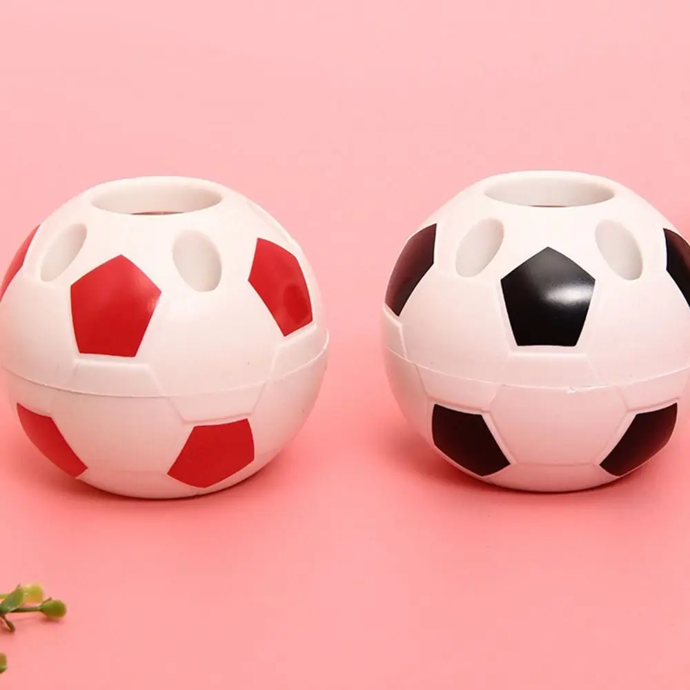 

Student Gifts Table Ornament Desktop Storage Pen Rack Cartoon Football Pen Holder Pencil Toothbrush Holders Soccer Shape Tool