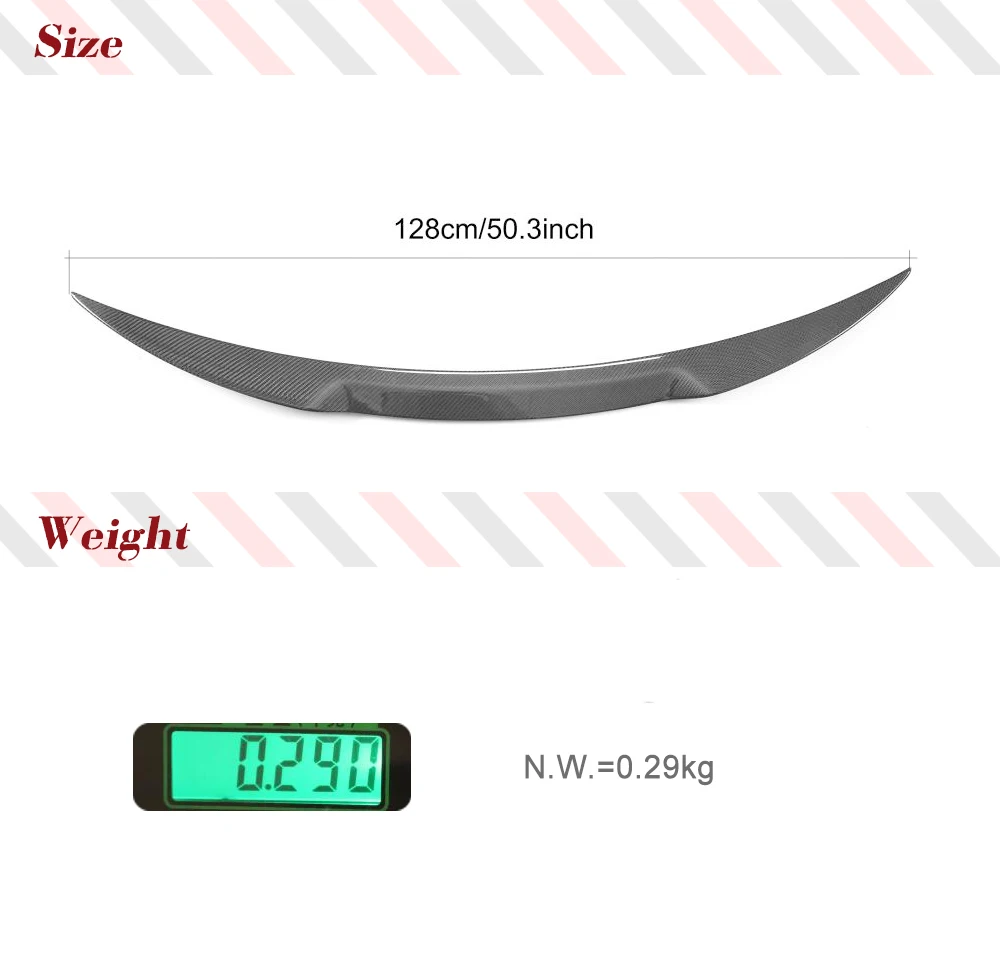 Car Rear Wing Spoiler Carbon Fiber / FRP Car Rear Spoiler Wing Trunk Lip For Alfa Romeo Giulia Spoiler Sedan 2015-Rear Trunk Boot Wing
