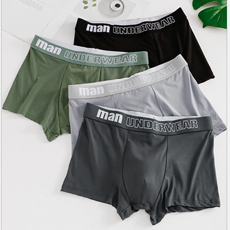 Men's Boxers Briefs Letter Underwear Comfortable Panties Underpants Shorts Sexy Gifts for Man