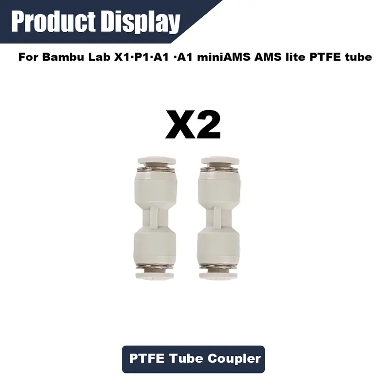 PTFE Tube 2.5mm X 4mm 5M for Bambu Lab X1/X1C/P1P/P1S/A1/A1 Mini/AMS/AMS Lite with Cutter Connectors, 3D Printer Filament Tubing - Image 21