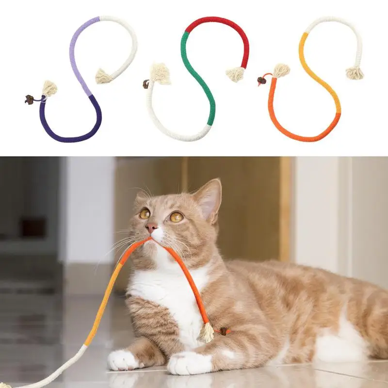 

Cat String Toy teeth grinding toy interactive kitten Catnip toy bite resistant chew toy Cat Wire Toy Indoor pet supplies