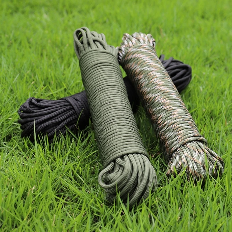 

10Strand Cores Parachute Cord Lanyard Tactically Paracord Highly Strengthly Camping Rope for Outdoor Clothesline Survival Hiking