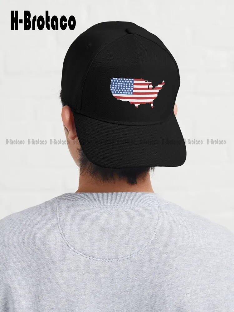 

United States (Usa) Baseball Cap Ball Cap Hunting Camping Hiking Fishing Caps Denim Color Street Skateboard Custom Gift Sun Hats