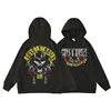 Guns N' Roses We'Re Back Retro Street Style Hoodie For Women O-Neck Pocket Pullover Fleece Hoody Breathable Pullover Woman Hoody 5