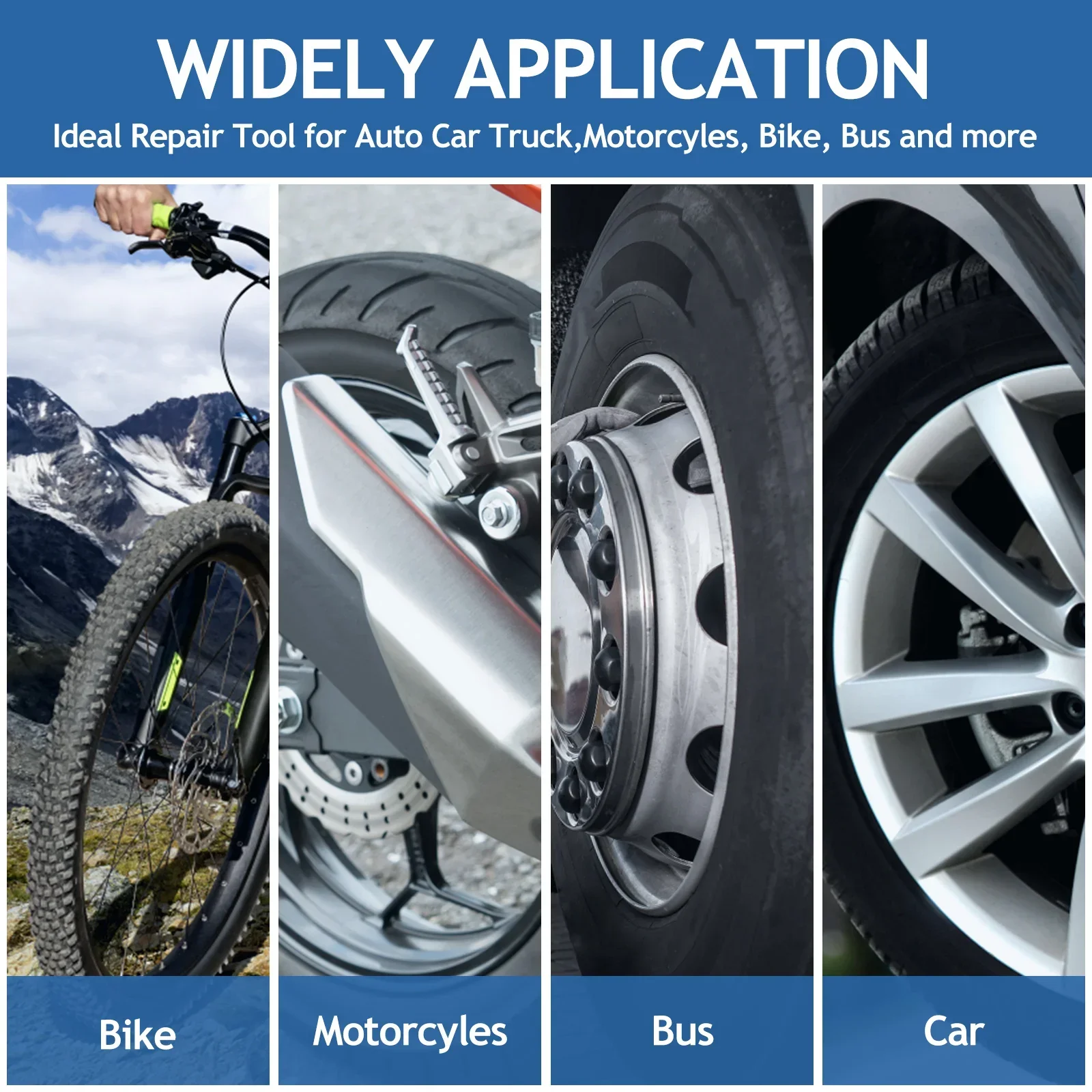 Car Truck Motorcycle Tire Repair Tools Tire Patch Roller Tool Buffing Wheel 42mm High Speed Tyre Grinding Head Tire Scraper 5