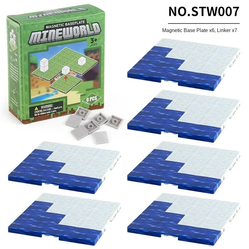 Magnetic Building Blocks Toy Set with Variety Baseplates