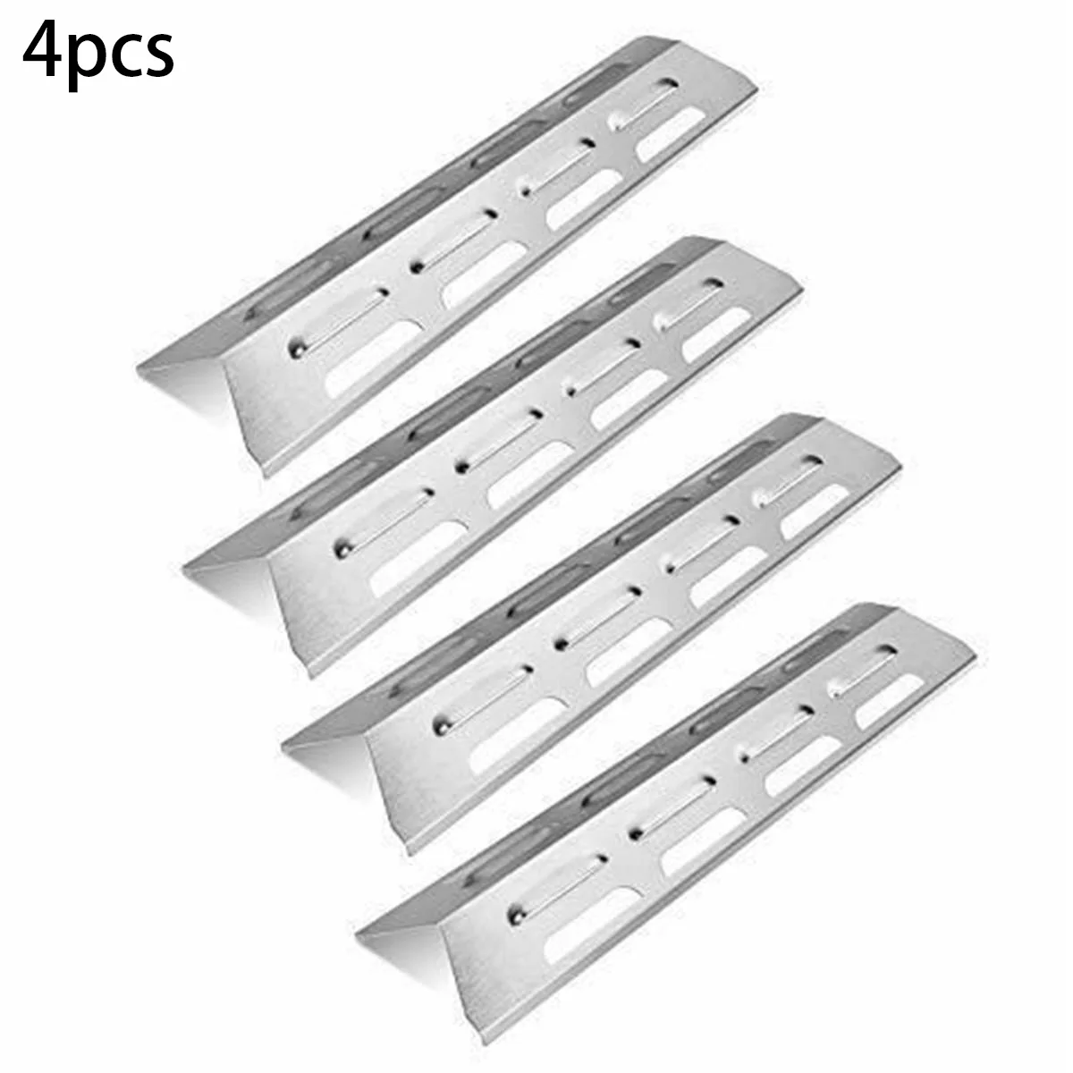 BBQ Grill Pan 4Pcs Replacement Stainless Steel Heat Plate Shield Barbeque Grill Perfect Flame Gas Grill Models SLG2007A SLG2007B SLG2007BN