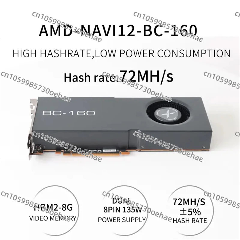 グラフィックボード・グラボ・ビデオカード AMD XFX BC-160 XFX AMD BC-160 Mining Graphic Card, 8GB HBM2 GPU BC160 | eBay
