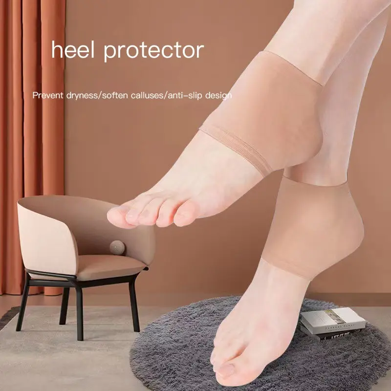 Moisturizing Sock Foot Protection Sleeve To Prevent Dry Cracking Silica Gel Repair And Abrasion Of Socks heel protection socks