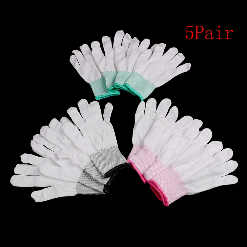 5pair Anti static ESD Gloves pu coated palm finger